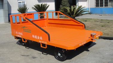 Китай Оранжевая тележка для грузов с тремя бортиками, вес 1500 кг поставщик